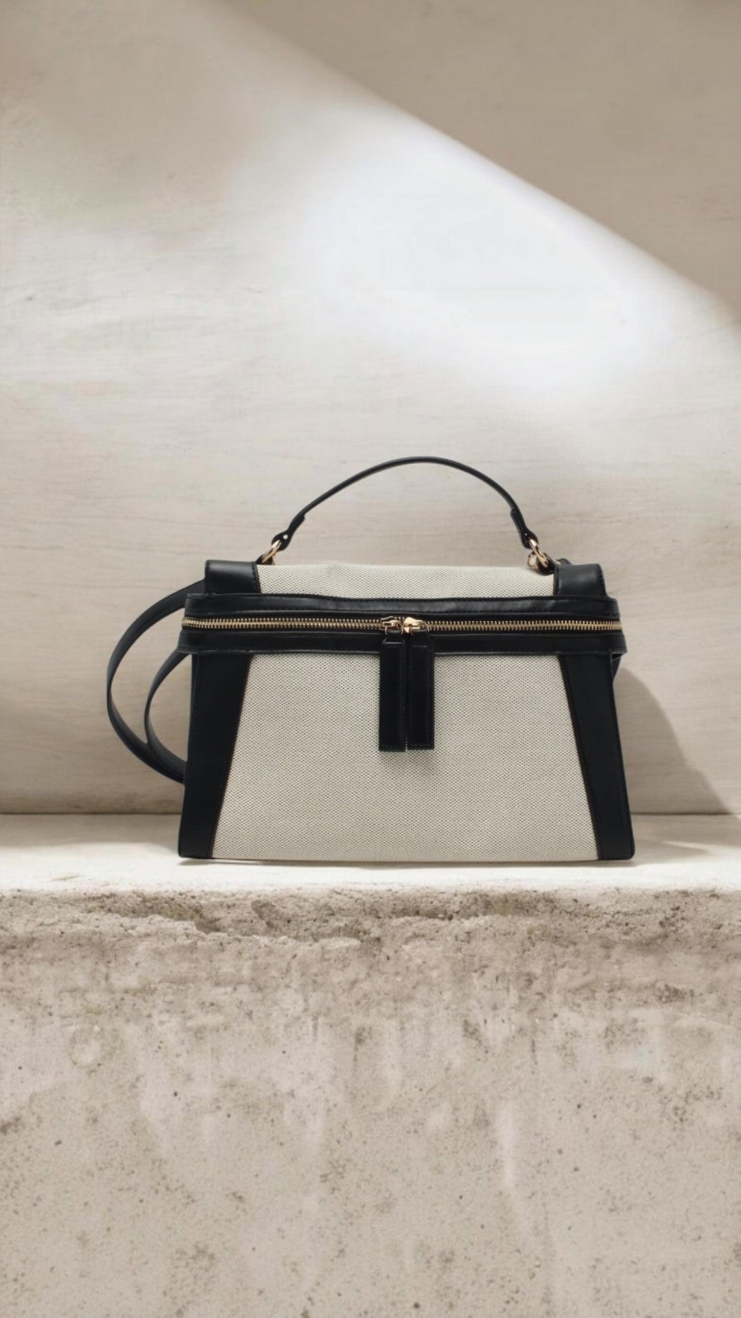 Sac à Main Femme Élise avec Bandoulière – Noir & Jaune