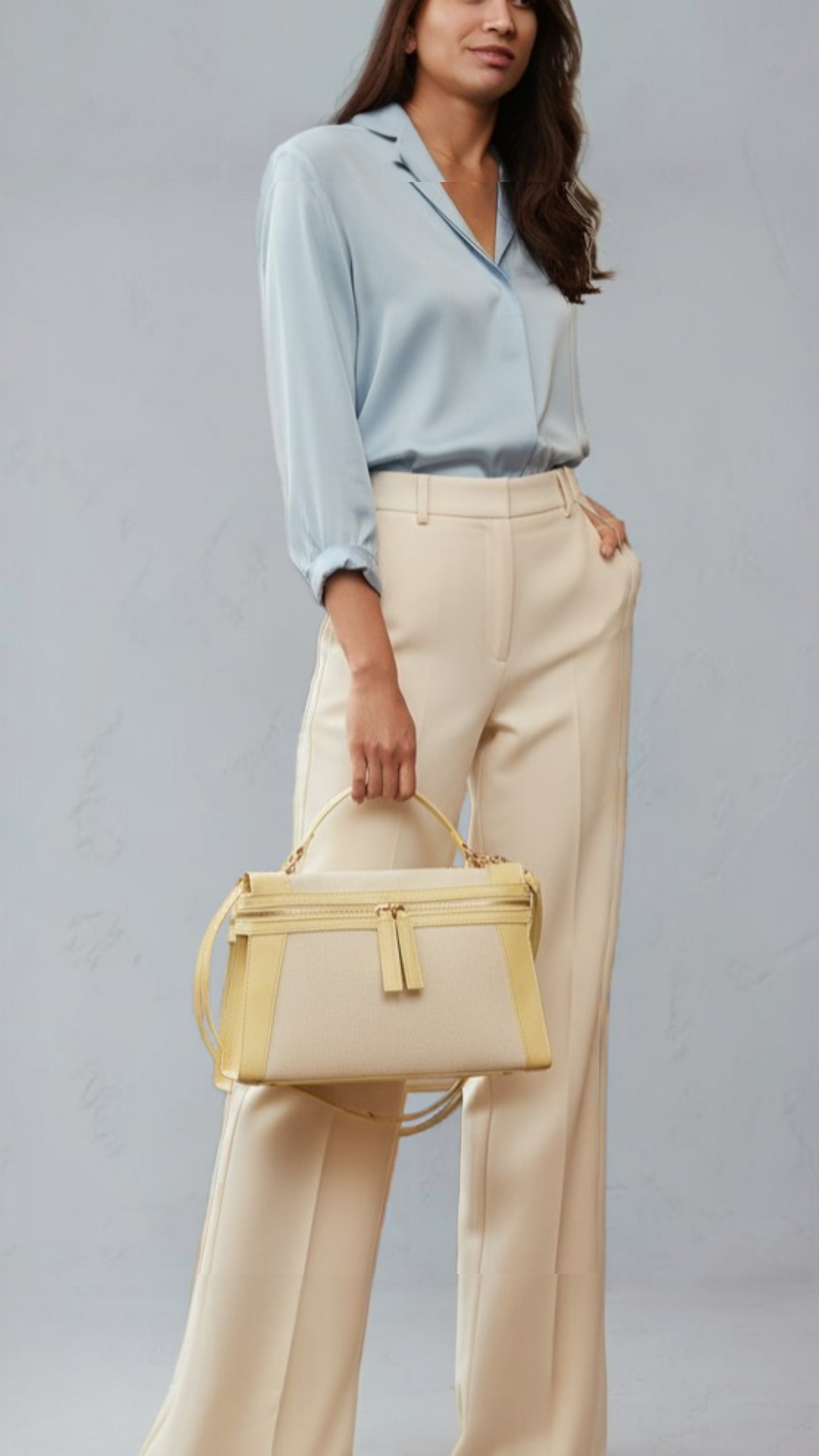 Sac à Main Femme Élise avec Bandoulière – Noir & Jaune