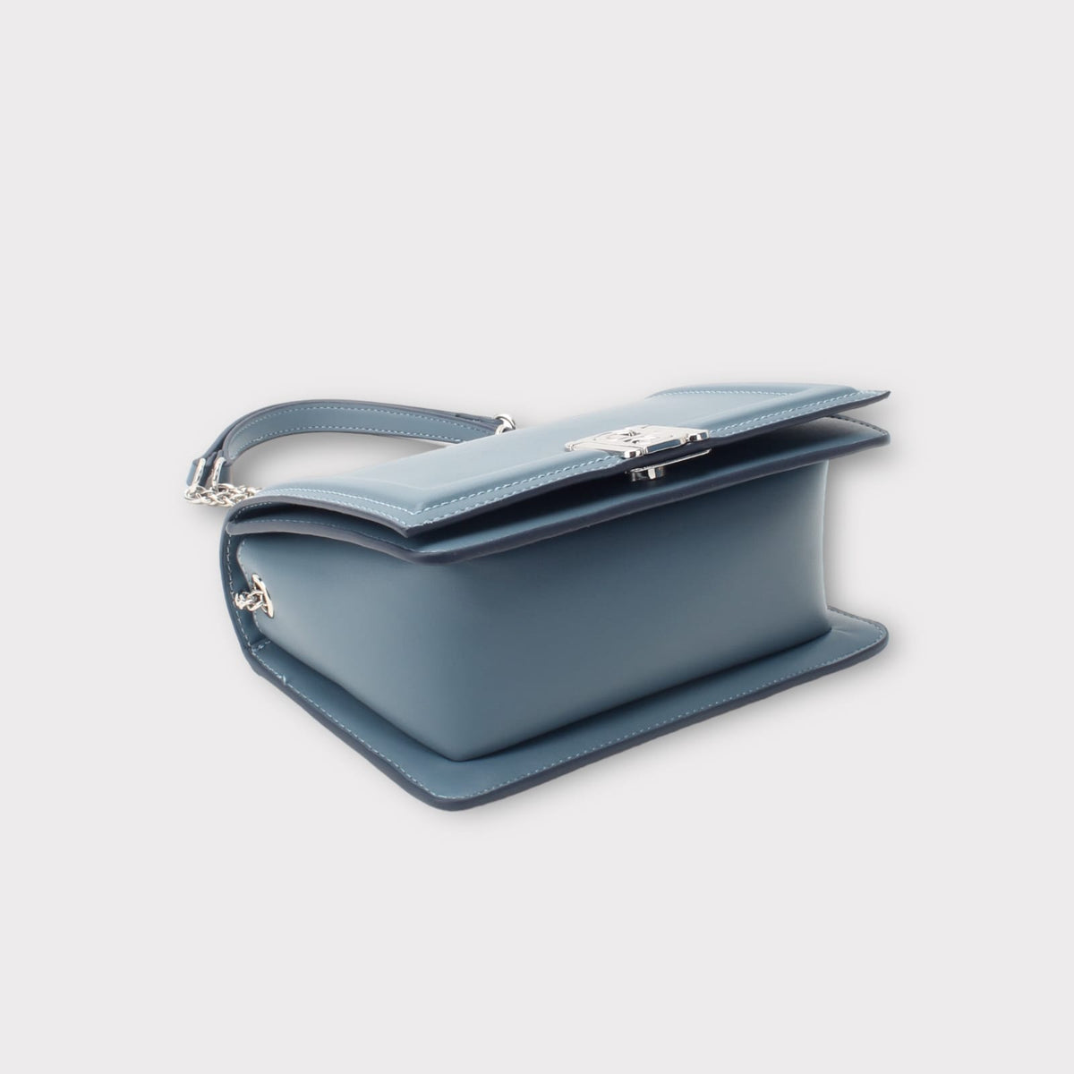 Sac à Bandoulière Femme Élégant avec Chaîne – Bleu & Noir